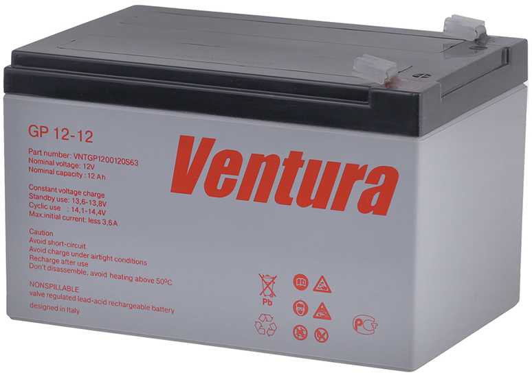 Ventura GP 12-12 Аккумуляторы фото, изображение