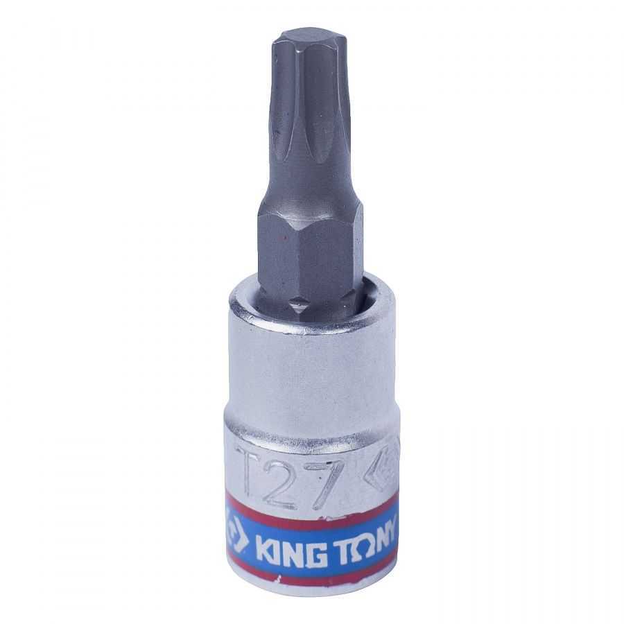 Насадка (бита) торцевая 1/4", TORX T27, L = 37 мм KING TONY 203327 Насадки фото, изображение