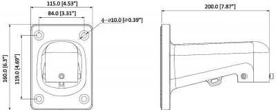 Dahua DH-PFB305W Кронштейны фото, изображение