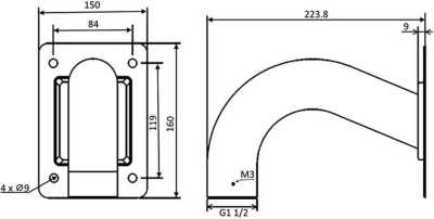 RVi-1BWM-2 white Кронштейны фото, изображение